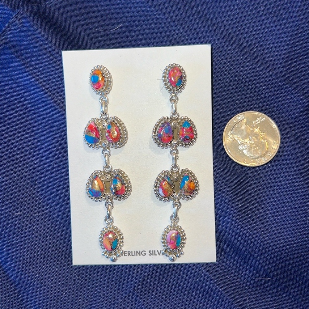 HADA Collection Sterling Silver Earrings. Never Worn